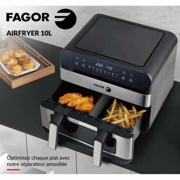 Φριτέζα με Αέρα Fagor Fgf10 2400 W 10 L - Image 2