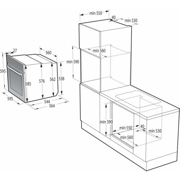 Πυρολυτικός Φούρνος Hisense BI64EPXE1SOL 3500 W - Image 2