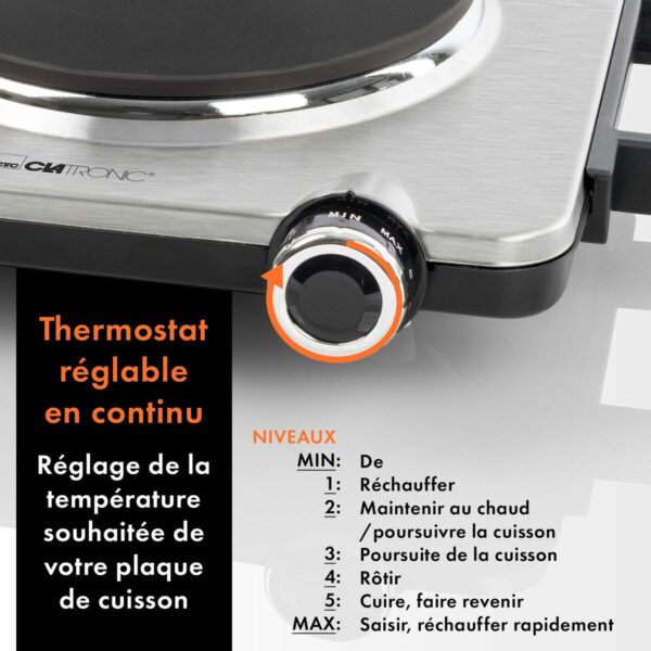Ηλεκτρική Εστία Clatronic EKP 3788 1500 W - Image 3