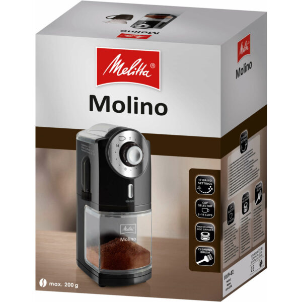 Μύλος για Καφέ Melitta 1019-02 200 g Μαύρο Πλαστική ύλη 1000 W 100 W - Image 2
