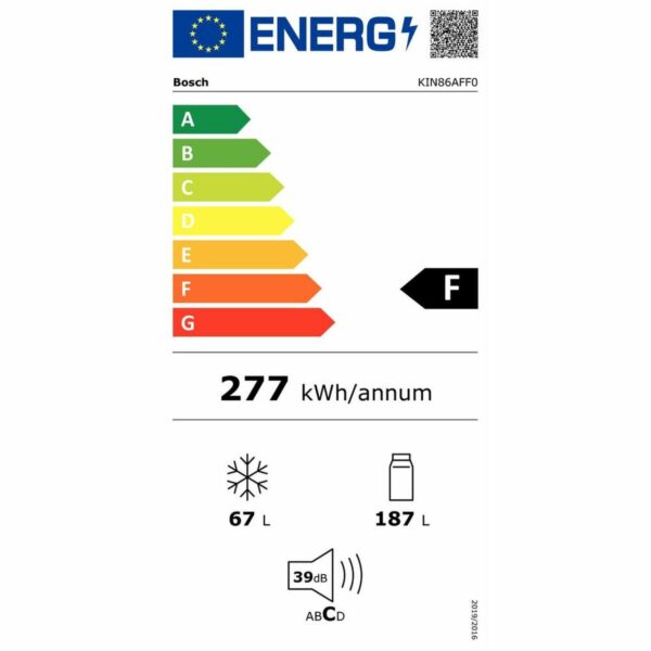Συνδυασμένο Ψυγείο BOSCH KIN86AFF0  (177 x 56 cm) - Image 3
