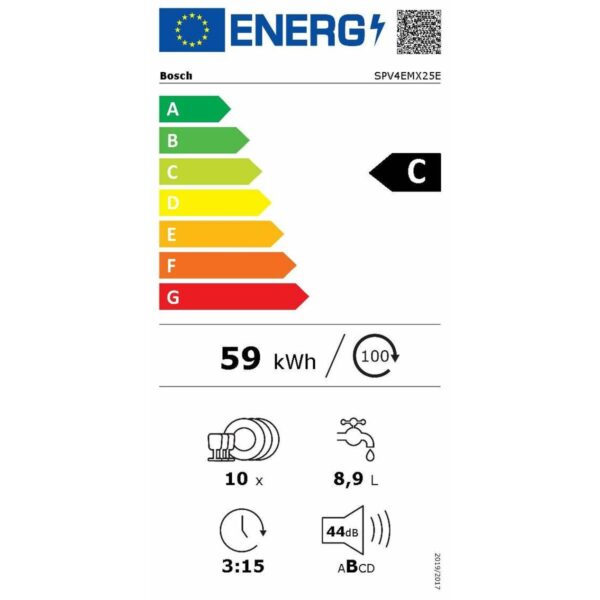 Πλυντήριο πιάτων BOSCH SPV4EMX25E 45 cm - Image 2