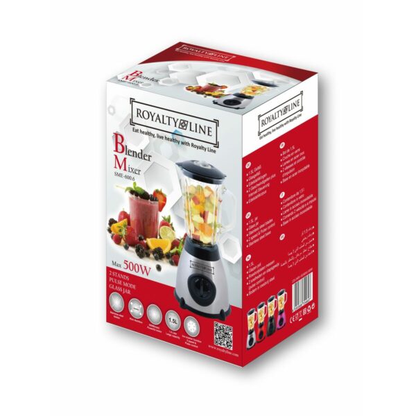 Μπλέντερ Κύπελλο Royalty Line Ασημί 500 W 1,5 L - Image 2