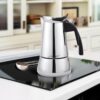 Ιταλικη καφετιερα Feel Maestro MR-1660-6 Μαύρο Ασημί Ανοξείδωτο ατσάλι 18/10 300 ml 6 φλιτζάνια - Image 2