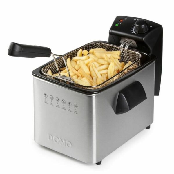 Φριτέζα DOMO DO465FR 4 L 3000 W Ασημί Χάλυβας - Image 3