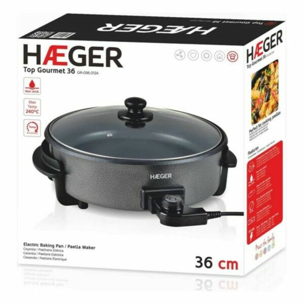 Ηλεκτρικό Τηγάνι Πολλαπλών Χρήσεων Haeger GR-036.012A 1500 W - Image 2