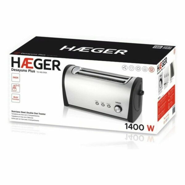 Τοστιέρα Haeger TO-14D.010A 1400 W Γκρι - Image 2