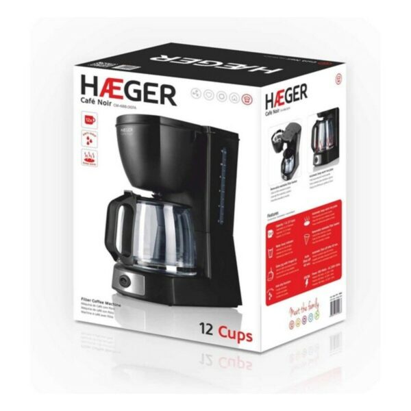 Καφετιέρα Φίλτρου Haeger CM-68B.007A Μαύρο 680 W 680 W - Image 2