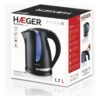 Βραστήρας Haeger EK-22B.023A Μαύρο Ανοξείδωτο ατσάλι 2200 W 1,7 L - Image 2