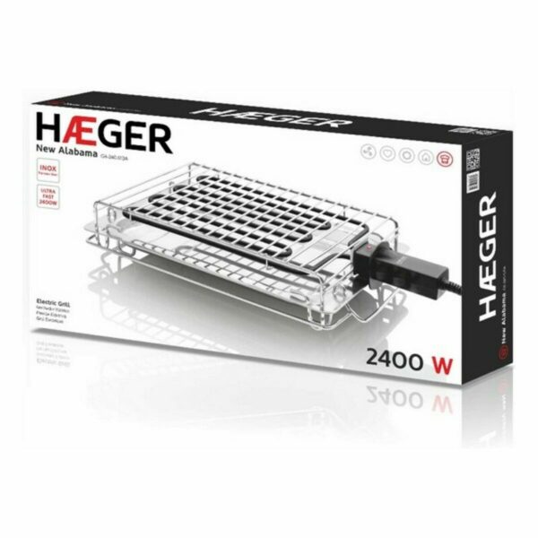 Grill Haeger GR-240.013A 2400W Μαύρο Πολύχρωμο 2400 W (395 x 275mm) - Image 3