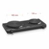 Ηλεκτρική Εστία Haeger HP-02B.013A Μαύρο 2 Κουζίνες Πολύχρωμο 2250W - Image 3