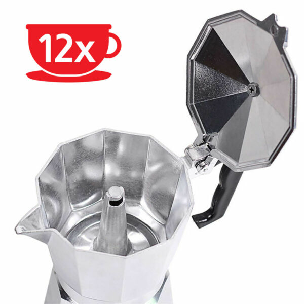 Ιταλικη καφετιερα Haeger CP-12A.009A Αλουμίνιο 300 ml - Image 2