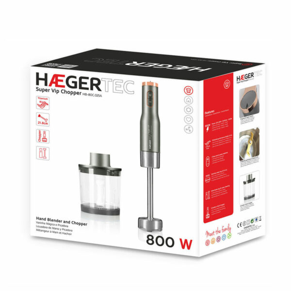 Μίξερ Χειρός Haeger HB-80C.025A Γκρι 800 W - Image 2