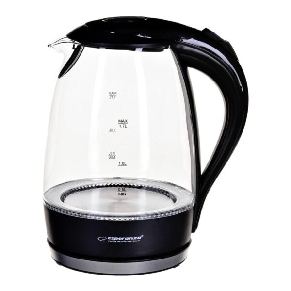 Βραστήρας Esperanza Μαύρο Γυαλί Πλαστική ύλη 2200 W 1,7 L - Image 2