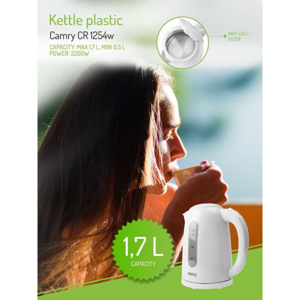 Βραστήρας Adler CR 1254W Λευκό Πλαστική ύλη 2200 W 1,7 L - Image 3