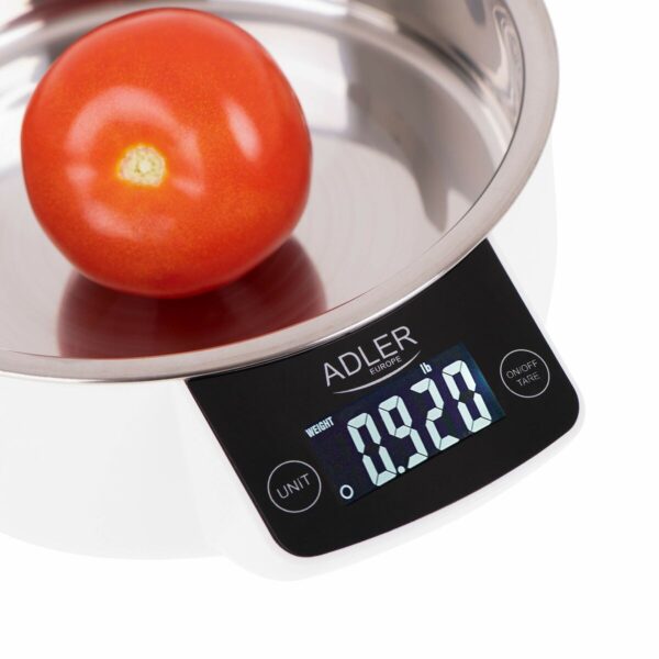 ζυγαριά κουζίνας Adler 3166 Λευκό 900 ml 5 kg - Image 3