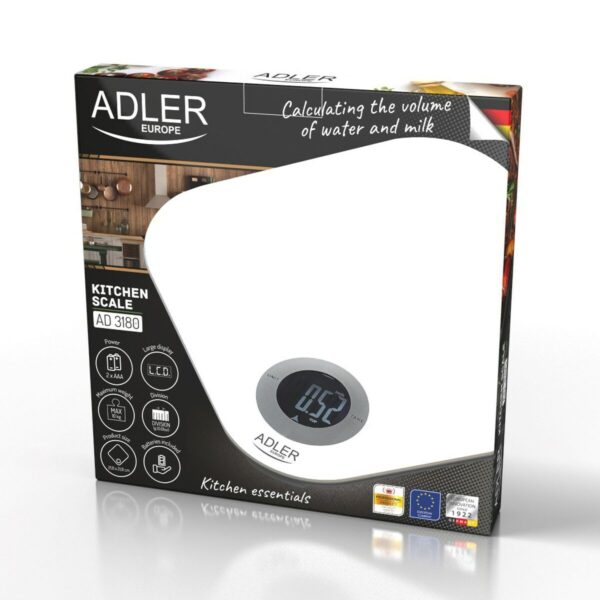 ζυγαριά κουζίνας Adler AD 3180 Λευκό 10 kg - Image 2
