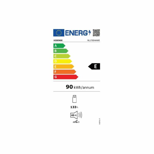 Ψυγείο Hisense RL170D4AWE Λευκό Ανεξάρτητο (85 x 55 x 57 cm) - Image 3