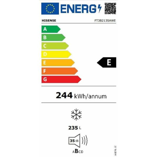 Ψύκτης Hisense FT3B213SAWE Λευκό 235 L - Image 2