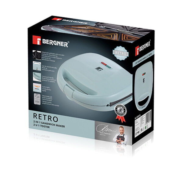 Σαντουιτσιέρα Bergner Μπλε 800 W - Image 2