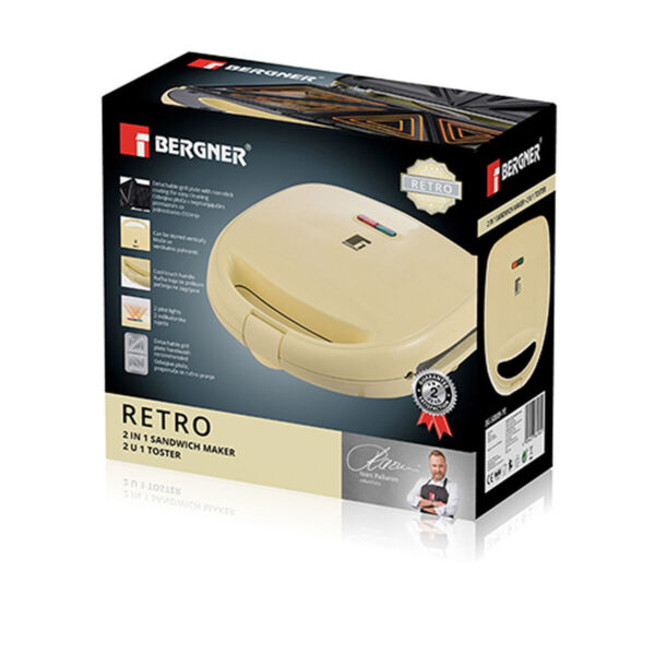Σαντουιτσιέρα Bergner Κίτρινο 800 W - Image 2