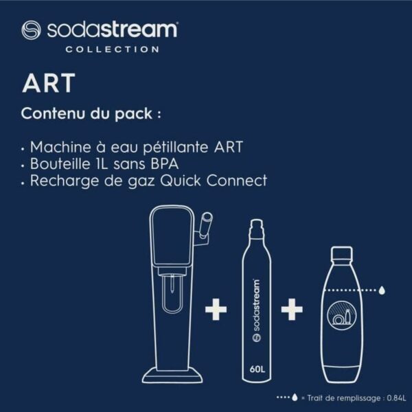 Μηχανή Σόδας sodastream ART Mandarine 1 L - Image 3