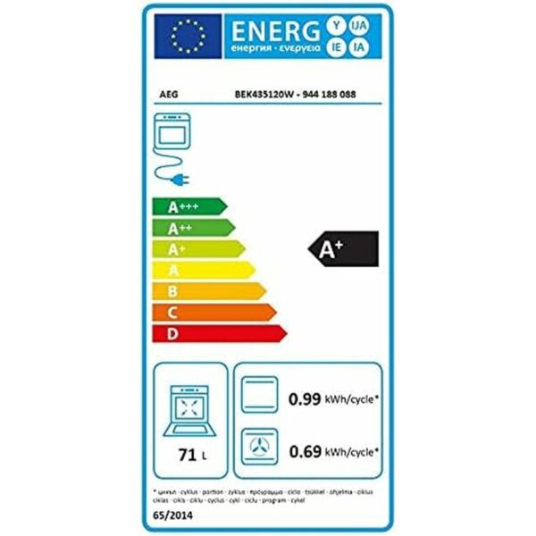 Φούρνος AEG BEK435120W 3000 W 71 L - Image 3