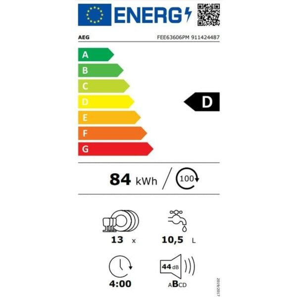 Πλυντήριο πιάτων AEG FEE63606PM 59,6 cm Γκρι - Image 2