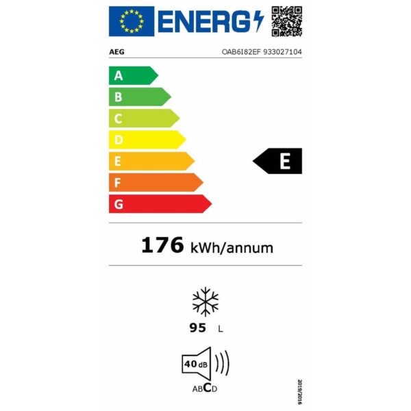 Ψύκτης AEG OAB6I82EF Λευκό 95 L - Image 2