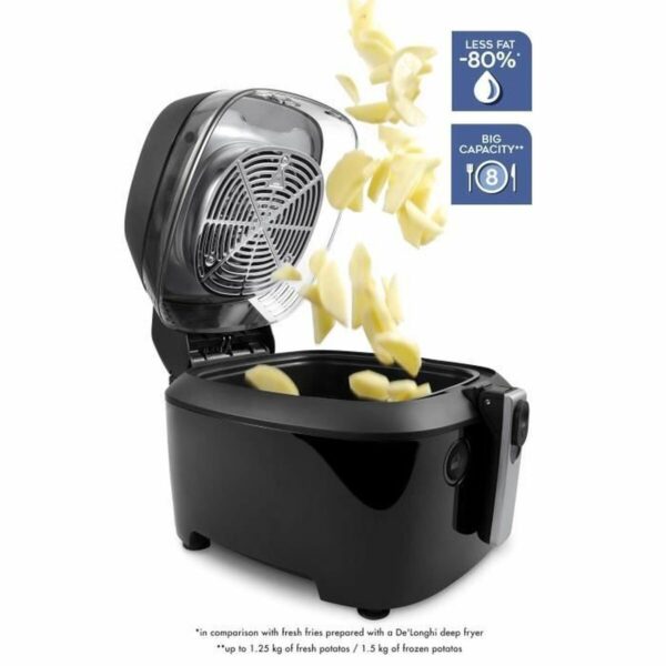 Φριτέζα με Αέρα DeLonghi 1400 W Μαύρο 1 L - Image 3