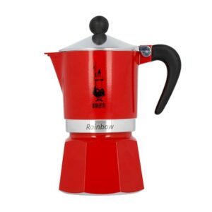 Ιταλικη καφετιερα Bialetti Rainbow rouge 6 φλιτζάνια Αλουμίνιο