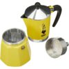 Ιταλικη καφετιερα Bialetti Rainbow Κίτρινο Jaune Μέταλλο 6 φλιτζάνια - Image 2