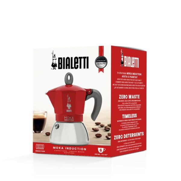 Ιταλικη καφετιερα Bialetti Moka Induction rouge Μέταλλο - Image 2