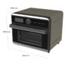 Φριτέζα με Αέρα IMETEC FRIGGI LEGGERO Μαύρο Γκρι 1550 W - Image 3