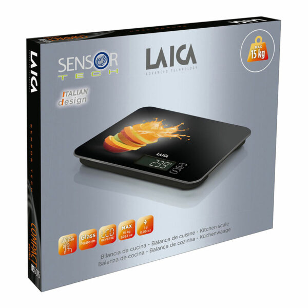 ζυγαριά κουζίνας LAICA 15 kg Πορτοκαλί - Image 3