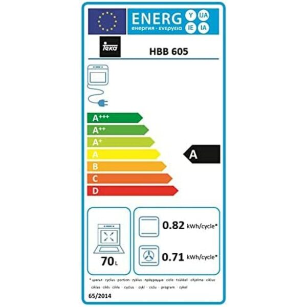 Φούρνος Πολλαπλών Χρήσεων Teka HBB 605 70 L 2615W 1400 W 71 L - Image 2