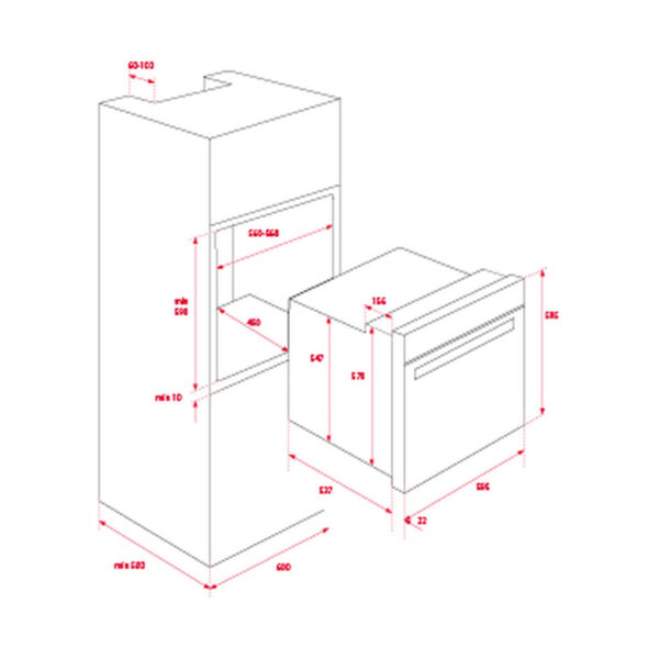 Φούρνος Πολλαπλών Χρήσεων Teka Teka | Horno Multifunción A+ 70 L HydroClean A+ 2615W 70 L - Image 2