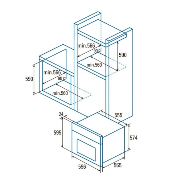Φούρνος Cata MRA 7108 WH 60 L - Image 2