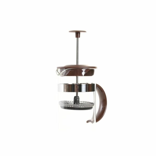 Καφετιέρα με Έμβολο DKD Home Decor Καφέ Διαφανές Ανοξείδωτο ατσάλι Βοροπυριτικό γυαλί 350 ml 16 x 9 x 18,5 cm - Image 2