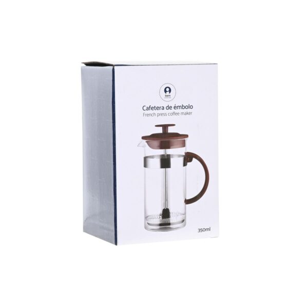 Καφετιέρα με Έμβολο DKD Home Decor Καφέ Διαφανές Ανοξείδωτο ατσάλι Βοροπυριτικό γυαλί 350 ml 16 x 9 x 18,5 cm - Image 3