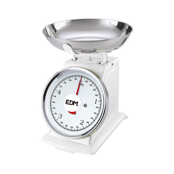 ρετρό ζυγαριά κουζίνας EDM 07523 Λευκό 5 kg - Image 2