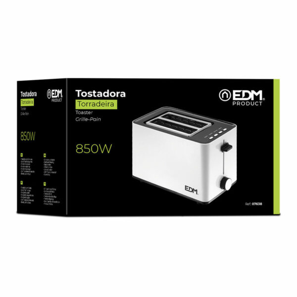 Τοστιέρα EDM 07638 White Design 850 W - Image 2