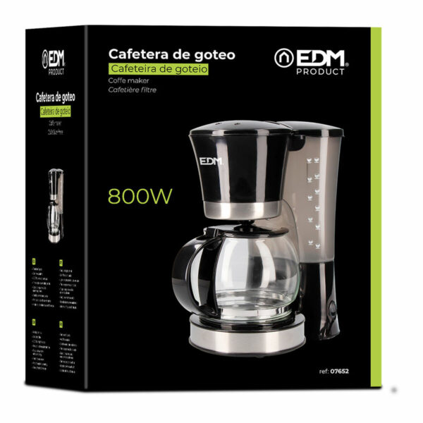 Καφετιέρα Φίλτρου EDM 07652 Μαύρο 800 W 12 Kopper - Image 2