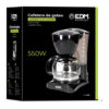 Καφετιέρα Φίλτρου EDM 07653 Μαύρο 550 W 6 φλιτζάνια 0,6 L - Image 3