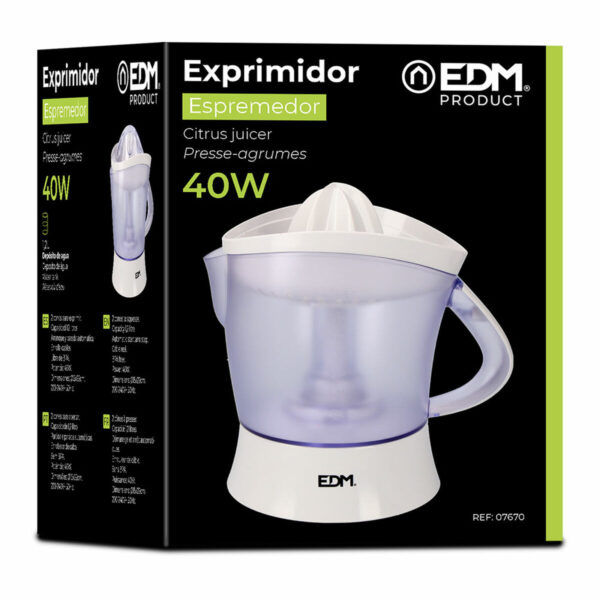 Ηλεκτρικός Αποχυμωτής EDM 07670 Λευκό 40 W 1,2 L - Image 3