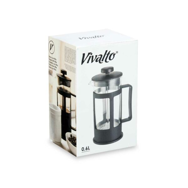 Τσαγιέρα Kinvara SW8120 Μαύρο Διαφανές 600 ml Έμβολο - Image 2