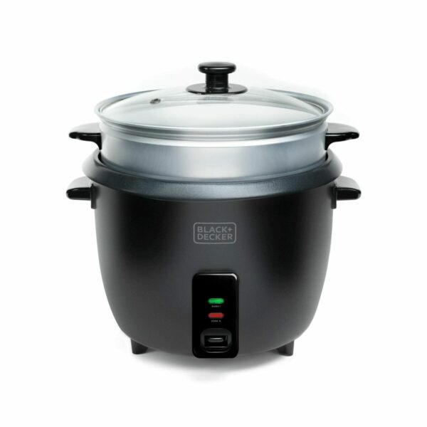 ρυζιέρα Black & Decker BXRC1800E Μαύρο 1,8 L Λευκό Αλουμίνιο 700 W
