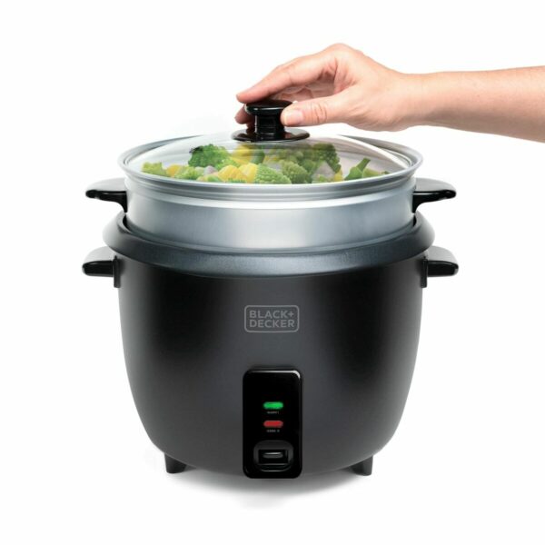 ρυζιέρα Black & Decker BXRC1800E Μαύρο 1,8 L Λευκό Αλουμίνιο 700 W - Image 3