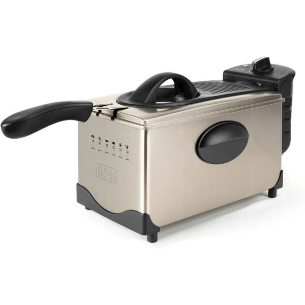 Φριτέζα με Αέρα Black & Decker ES9730040B 2100 W 3 L Γκρι - Image 2