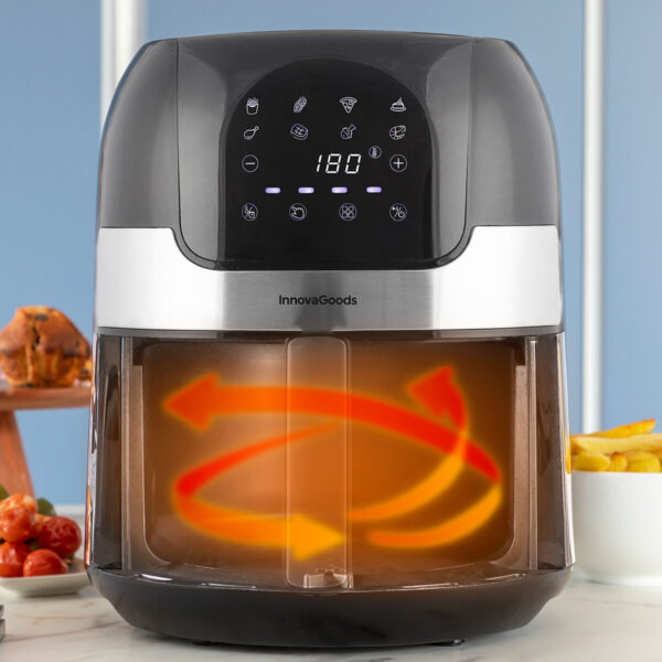 Φριτέζα με Αέρα InnovaGoods Fryinn 3500 Μαύρο 1400 W 3,5 L Ανοξείδωτο ατσάλι - Image 2